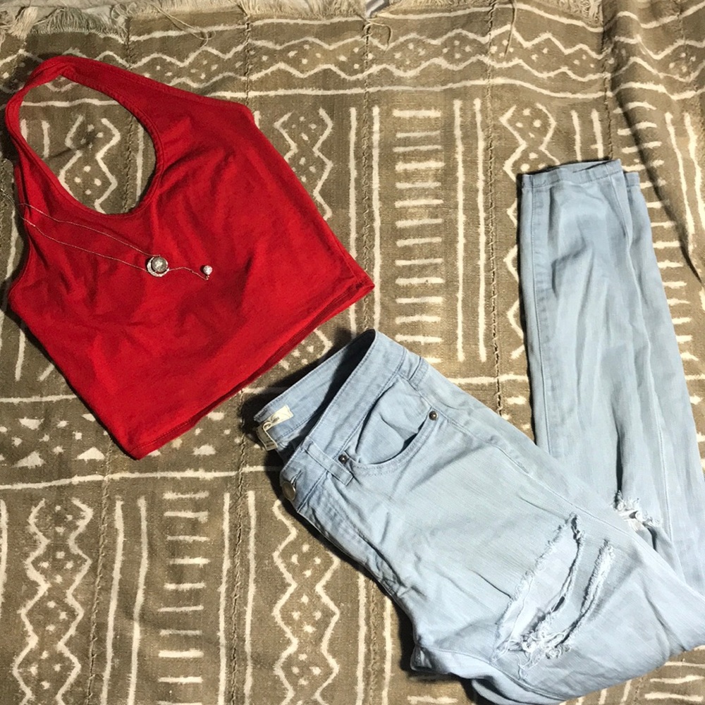 Halter crop top